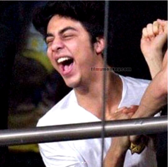 RARE PICS of SRKs son Aryan Khan laughing hard going 