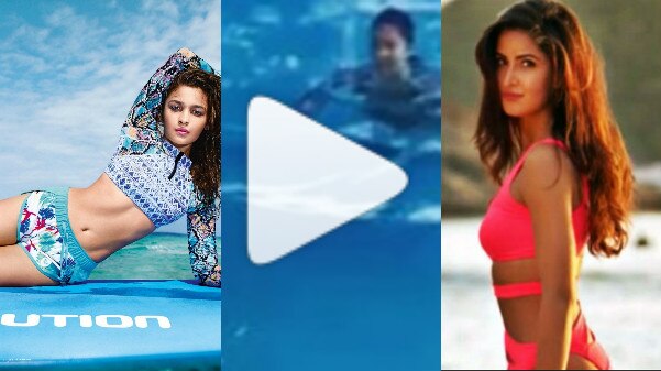 VIDEO: Alia Bhatt & Katrina Kaif SIZZLE in a swimsuit; Their water