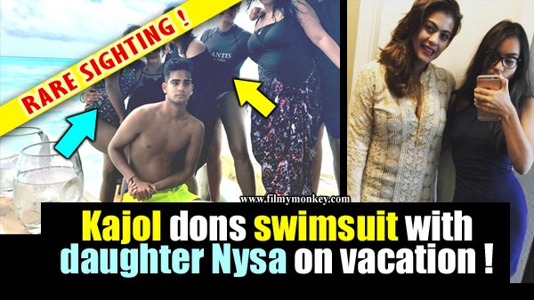 Kajol donning a swimsuit with daughter Nysa Devgn on family vacation is