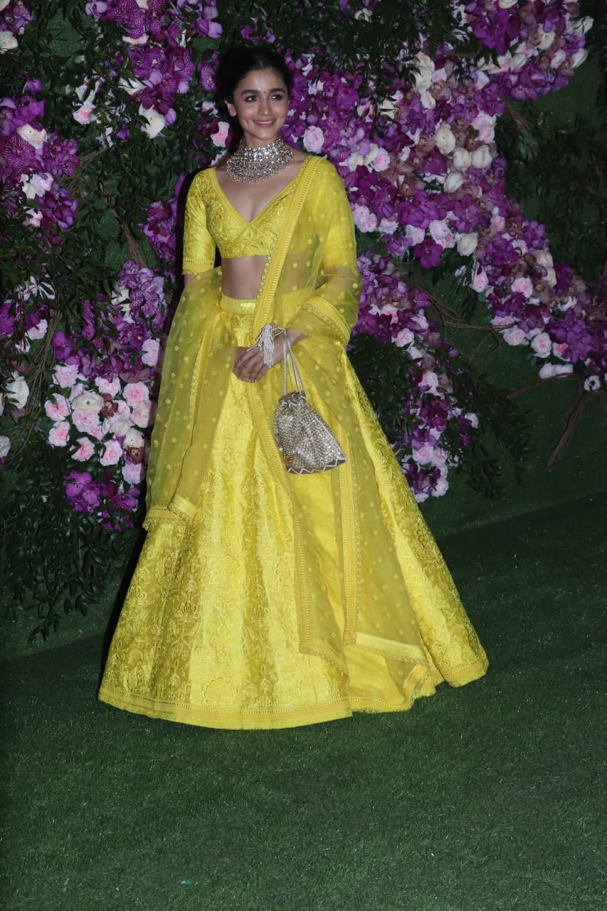 alia bhatt yellow lehenga
