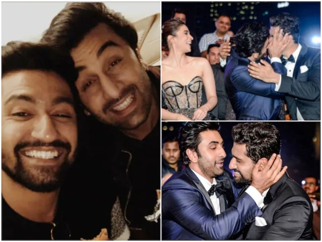 64th Filmfare Awards 2019: Ranbir Kapoor & Vicky Kaushal share a KISS