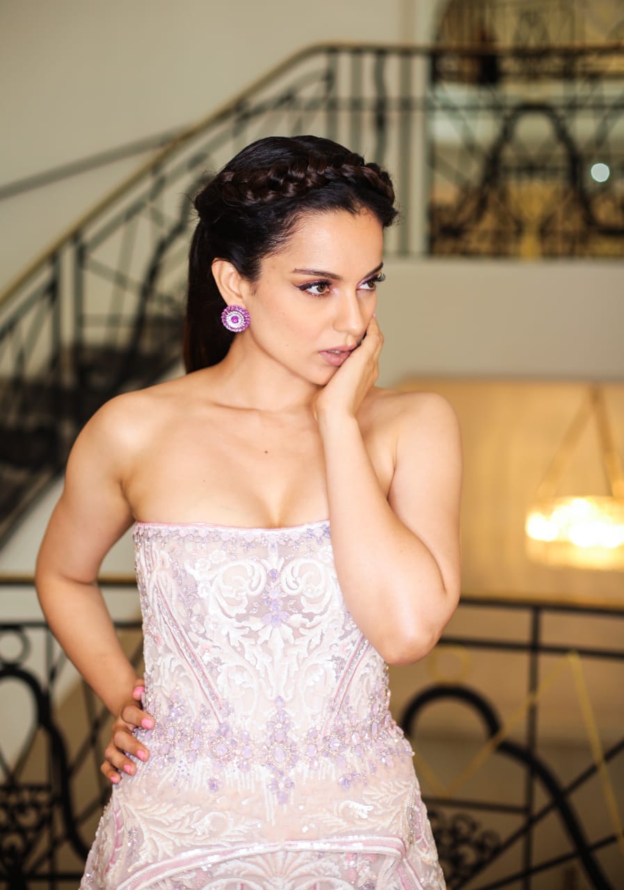 Cannes 2019- Kangana Ranaut is a vision in white in her embellished