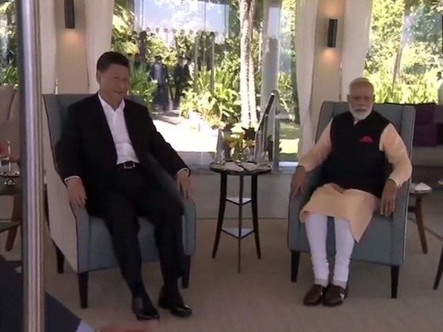 Image result for Modi-Xi held informal meeting on second day of Summit