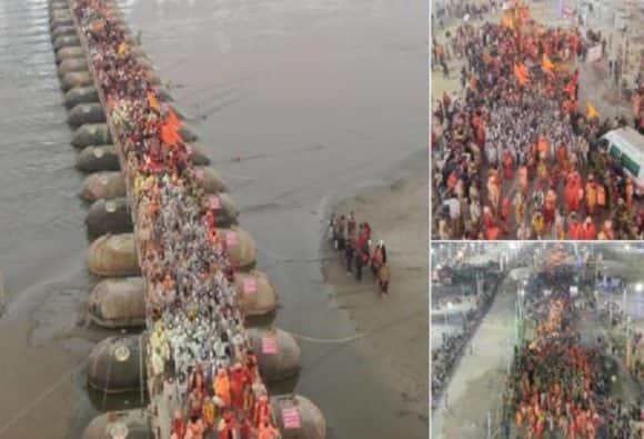 Kumbh Mela 2019: शाही स्नान के विहंगम दृश्य की भव्य झलक, अलग-अलग अखाड़ों के लाखों साधुओं ने लगाई डुबकी