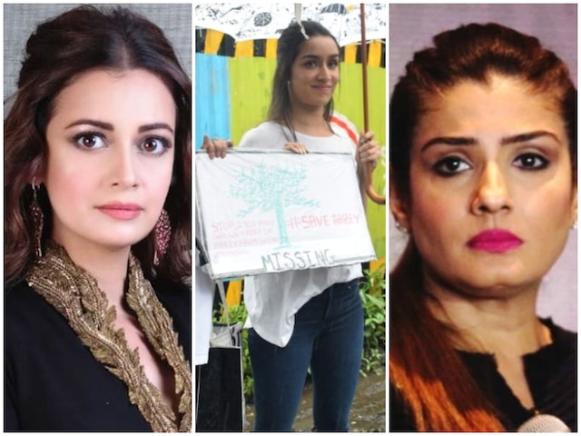 Shraddha kapoor raveena tandon randeep hooda against cutting of trees