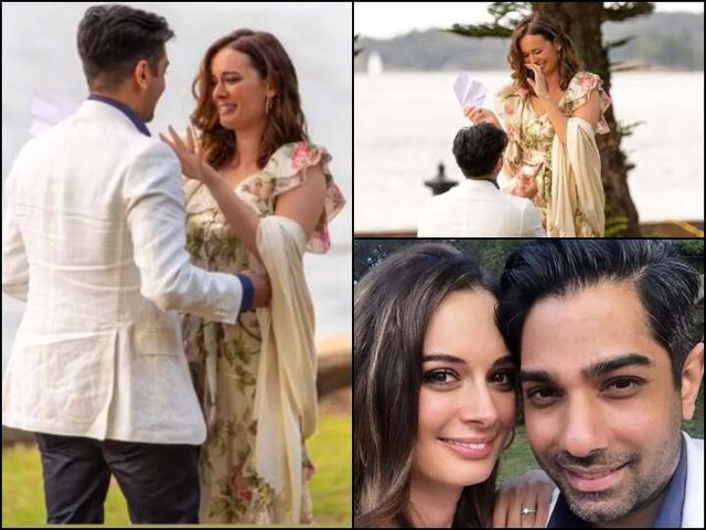 Image result for एवलिन शर्मा ने की ऑस्ट्रेलियाई बॉयफ्रेंड तुशान से सगाई