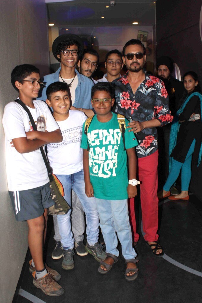 Irrfan Khan with wife Sutapa Sikdar and sons Babil & Ayaan at marathi ...