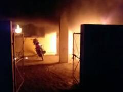 मथुरा: वृंदावन कोतवाली इलाके में लगी भीषण आग, पुलिस की बाइक और अहम दस्तावेज खाक