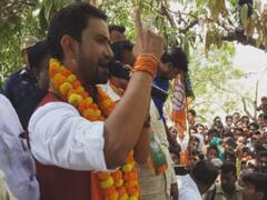 नामांकन के बाद निरहुआ बोले- भाग जाइए अखिलेश भइया, मैं यहां इतिहास बदलने आया हूं