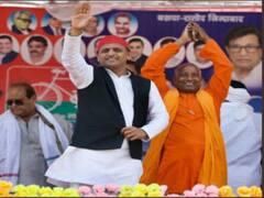 अखिलेश यादव के मंच पर योगी के डुप्लीकेट...सपा की रैली में सब रह गये हैरान