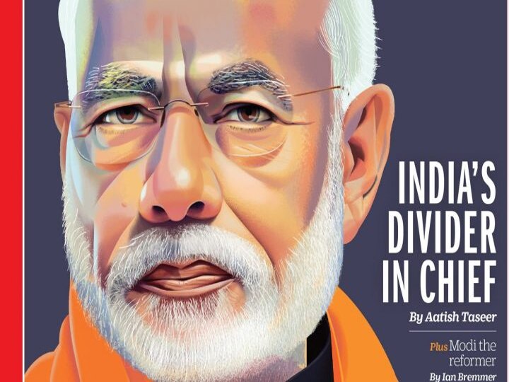 टाइम मैगजीन ने अपने लेख में मोदी को बताया, 'भारत का डिवाइडर इन चीफ' PM Modi on Time magazine cover page