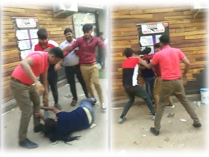 सैलरी मांगने गई लड़की की बेरहमी से पिटाई, सोशल मीडिया पर वायरल हुआ वीडियो saloon owner and other beating employee badly