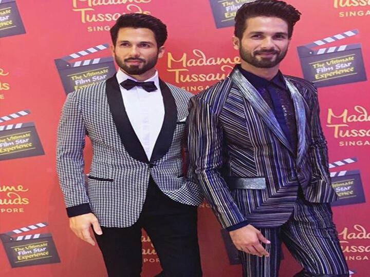 शाहिद कपूर पहुंचे मैडम तुसाद, अपने वैक्स स्टैच्यू को देखने