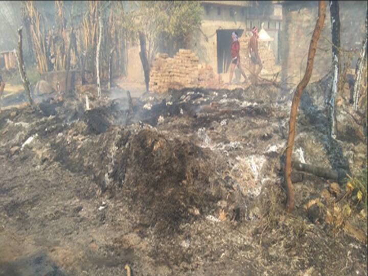 भीषण अग्निकांड: बलरामपुर में आग की आकोश में समाए 17 घर; तस्वीरों में देखें आग का तांडव