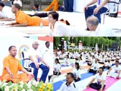 योग दिवस: सीएम योगी ने राज्यपाल के साथ किया योग, डिप्टी सीएम भी रहे मौजूद