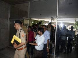 पिकप भवन अग्निकांड: बंद कमरे में गुजरात की फॉरेंसिक टीम कर रही जांच, पुलिस अधिकारी मौजूद fir over fire break out at picup bhawan under conspiracy पिकप भवन अग्निकांड: बंद कमरे में गुजरात की फॉरेंसिक टीम कर रही जांच, पुलिस अधिकारी मौजूद