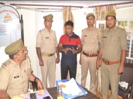 Shamli police arrested twenty thousand prize scoundrel शामली: 20 हजार का इनामी बदमाश गिरफ्तार, पुलिस ने बरामद किए मोबाइल फोन, तमंचा व भारी मात्रा में जिंदा कारतूस