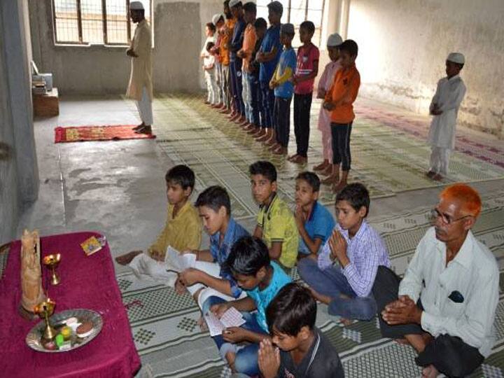 सलमा अंसारी ने नहीं की परवाह, चाचा नेहरू मदरसे में बना पूजास्थल, हिंदू बच्चों ने की पूजा