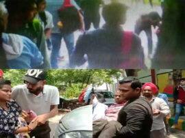 आंबेडकर विश्वविद्यालय के बाहर लाइन में लगे छात्रों को बेकाबू कार ने मारी टक्कर, नौसिखिया था चालक untrained driver in car hit students in agra ambedkar university आंबेडकर विश्वविद्यालय के बाहर लाइन में लगे छात्रों को बेकाबू कार ने मारी टक्कर, नौसिखिया था चालक