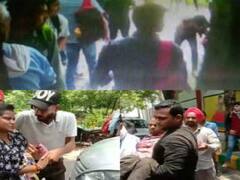 आंबेडकर विश्वविद्यालय के बाहर लाइन में लगे छात्रों को बेकाबू कार ने मारी टक्कर, नौसिखिया था चालक