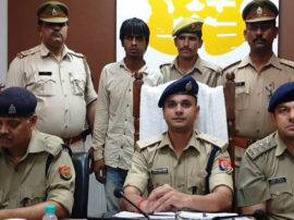 police arrested criminal in mathura मथुरा में मुठभेड़ के बाद पकड़ा गया 25,000 का इनामी बदमाश, दर्जनों मुकदमे दर्ज