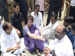 सोनभद्र हत्याकांड: प्रियंका गांधी से मिले पीड़ित परिवारों के 12 सदस्य, कहा- हम खुद मिलने आए हैं