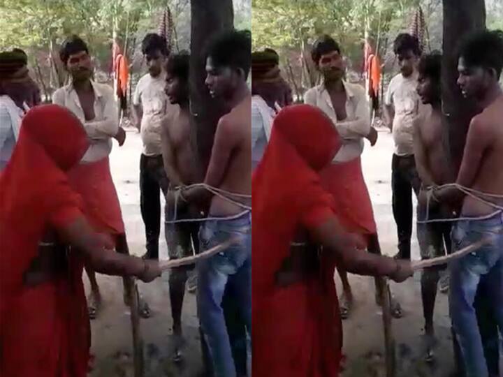 VIDEO: रायबरेली में तालिबानी इंसाफ, भीड़ ने दो युवकों को पेड़ से बांधकर बेरहमी से पीटा