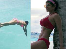 रेड बिकिनी में बेहद हॉट नजर आ रही हैं मंदिरा बेदी, सबसे जुदा है फिटनेस का ये अंदाज mandira bedi posts beach pic in red bikini रेड बिकिनी में बेहद हॉट नजर आ रही हैं मंदिरा बेदी, सबसे जुदा है फिटनेस का ये अंदाज
