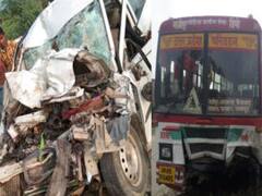 आजमगढ़ में भीषण सड़क हादसा, कार और रोडवेज बस में हुई टक्कर, खत्म हो गया पूरा परिवार