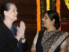 सुषमा स्वराज के निधन पर सोनिया गांधी ने जताया दुख, कहा- ' बहुत क्षति का आभास हो रहा है'