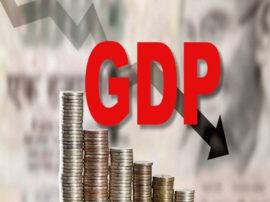 shock for Economy, GDP down in first quarter अर्थव्यवस्था को लगा झटका, पहली तिमाही में जीडीपी घटी, 5.8 से गिरकर 5 फीसदी हुई