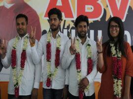 डूसू चुनाव : एबीवीपी का दमदार प्रदर्शन, तीन सीटों पर कब्जा, NSUI को मिली एक सीट ABVP gain three seat in DUSU election डूसू चुनाव : एबीवीपी का दमदार प्रदर्शन, तीन सीटों पर कब्जा, NSUI को मिली एक सीट