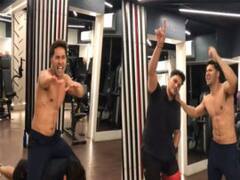 वरुण धवन ने शर्ट उतार कर किया 