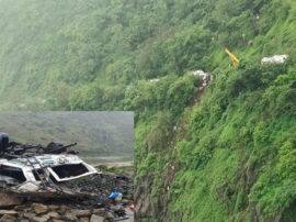 two died in road accident in chamoli चमोली में हुए भीषण सडक हादसे में दो की मौत, दो अन्य लापता
