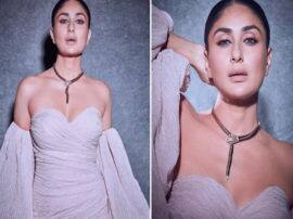 Kareena Kapoor's hot avatar in an off-shoulder gown करीना कपूर का ऑफ-शोल्डर गाउन में दिखा हॉट अवतार