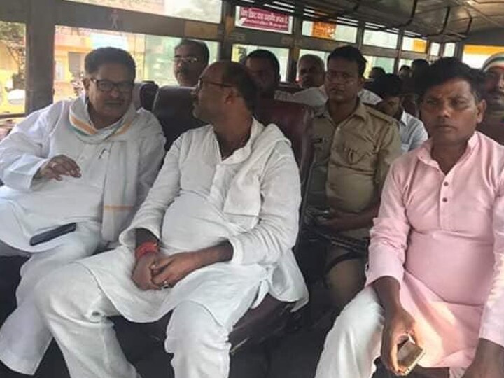 अजय कुमार लल्लू ने संभाला यूपी कांग्रेस अध्यक्ष का पदभार, रोडवेज की बस से पहुंचे लखनऊ ajay kumar lallu take charges as up congress president
